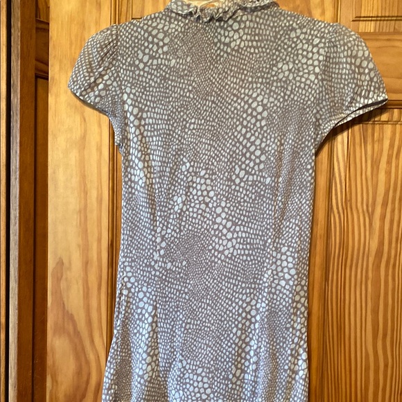 Chico's Gray Ruffle Button-Down Top - Picture 5 of 9